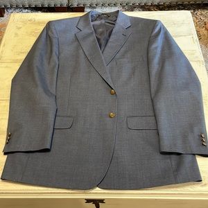 SADDLEBRED medium blue sports coat, size 48R. Brand new condition.